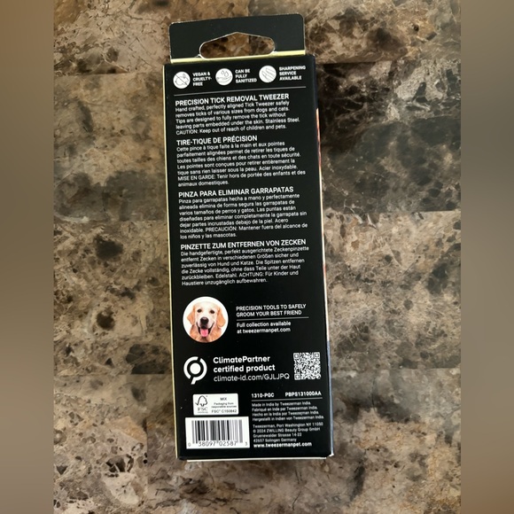 Tweezerman Pet Collection Precision Tick Removal Tweezer Animalcare Dog Cat New - Picture 3 of 4